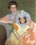 Mary Cassatt Reine Lefebvre and Margot Germany oil painting reproduction